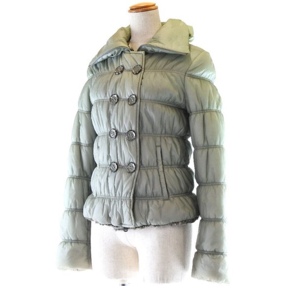 ARMANI WATER REPELLENT Down jacket gray Nylon Women - Picture 1 of 11